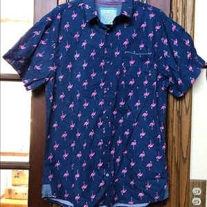 Good Vibes Flamingo Short-Sleeve Shirt